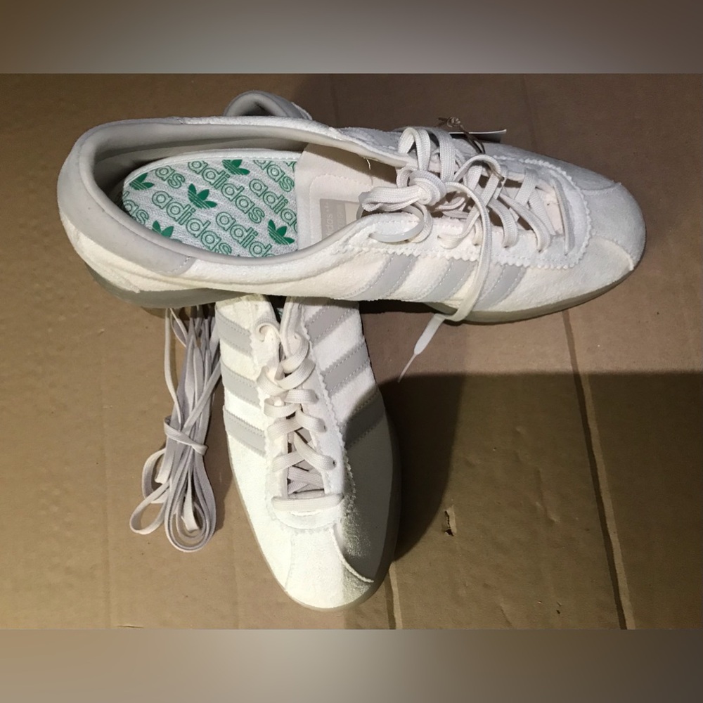 adidas Originals [9.5/11] Tobacco Gruen Suede 'Cream Bliss' Sneakers GX6940 - Picture 9 of 9